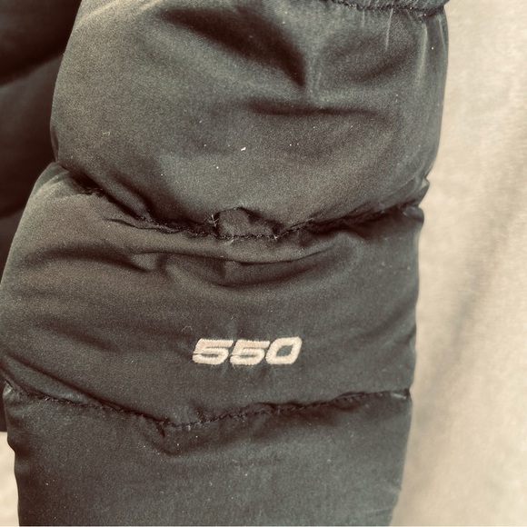 The North Face Women's Goose Down 550 Puffer Parka Coat Black Size S Hood *READ - Picture 5 of 14